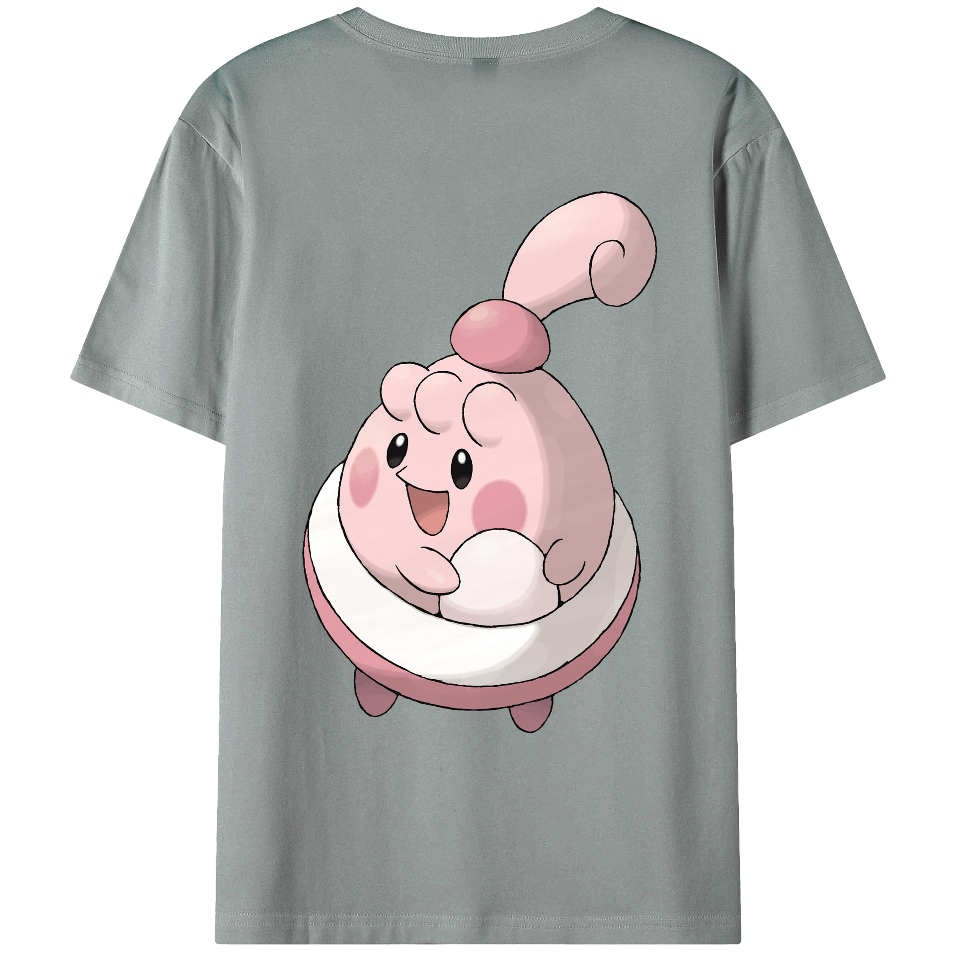 （画像用） ポケットモンスター Pokémon 綿100％ メンズ半袖Tシャツ（バックプリント） 通気性